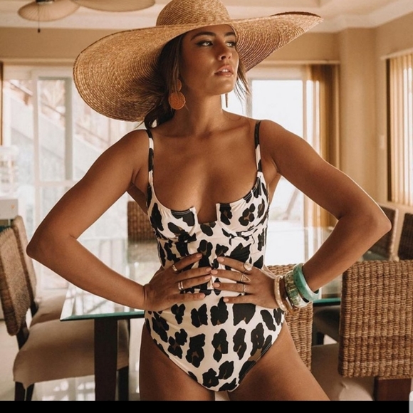 Other - LEOPARD NOTCH FRONT UNDERWIRE ONE PIECE SWIMSUIT